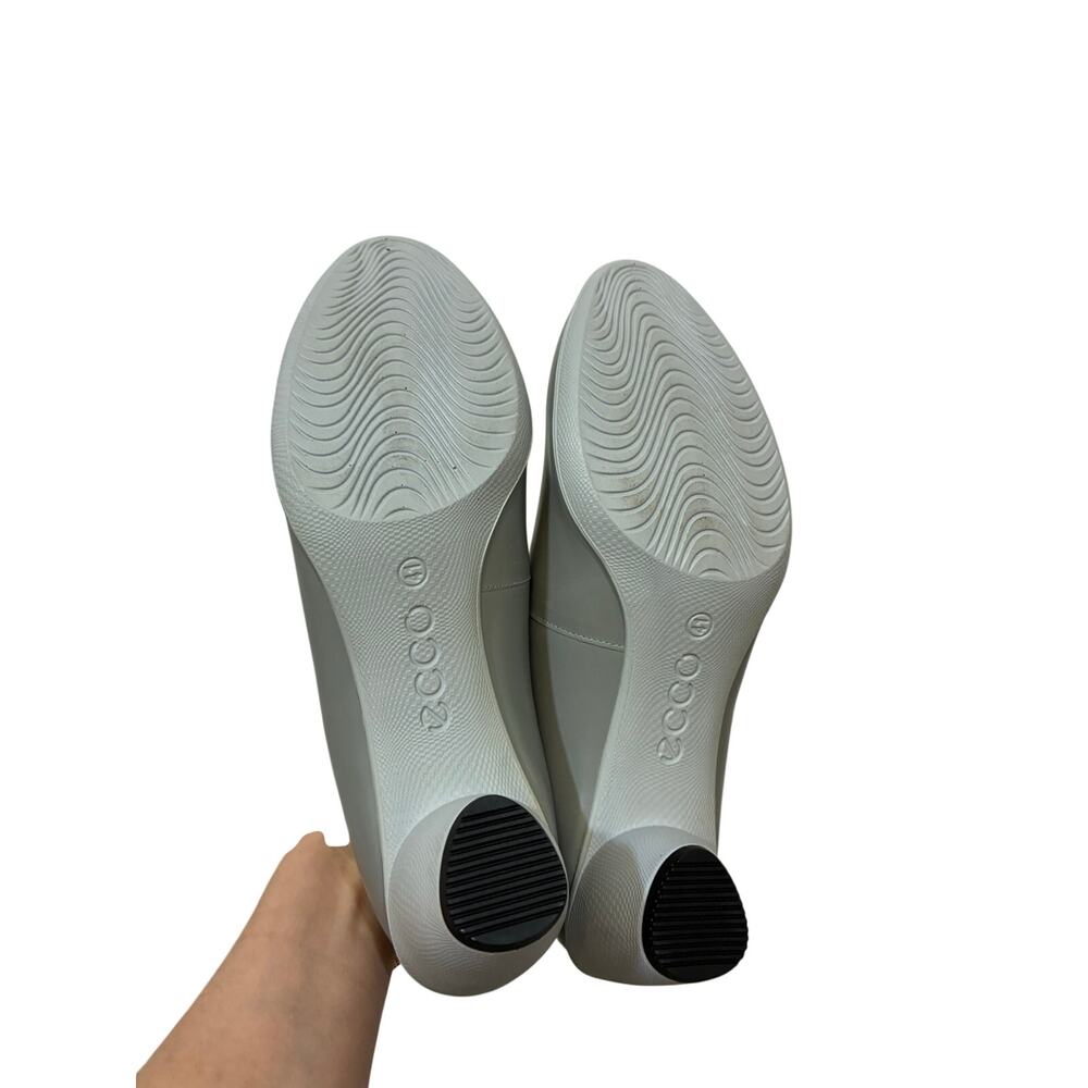 ECCO Sculpted 45 Plain Gray Leather Comfort Heels Casual Pumps Womens EU 41 - Picture 4 of 7